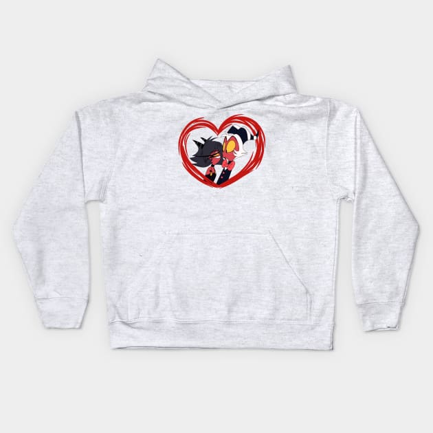 Moxxie & Millie - Helluva Boss Kids Hoodie by Kaylie Powlowski